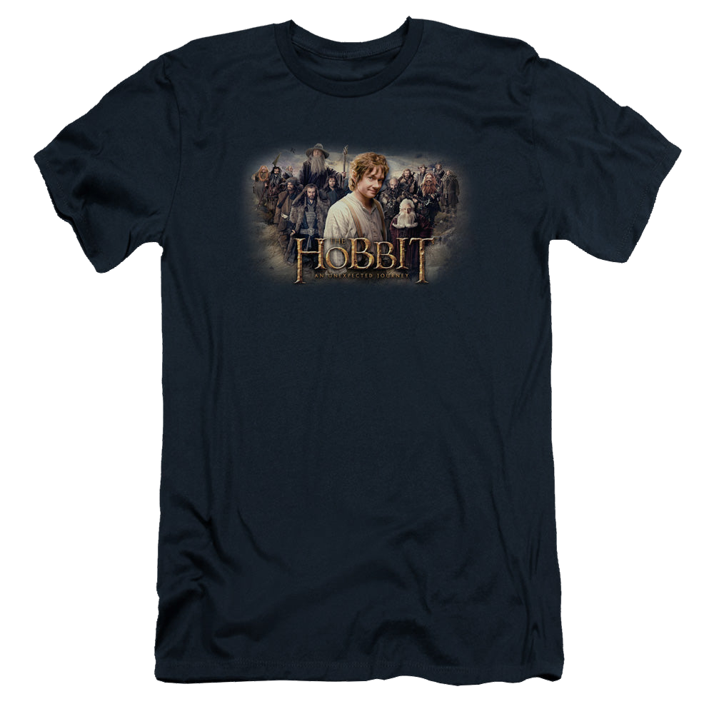 Hobbit Movie Trilogy, The Hobbit Rally - Men's Slim Fit T-Shirt Men's Slim Fit T-Shirt The Hobbit