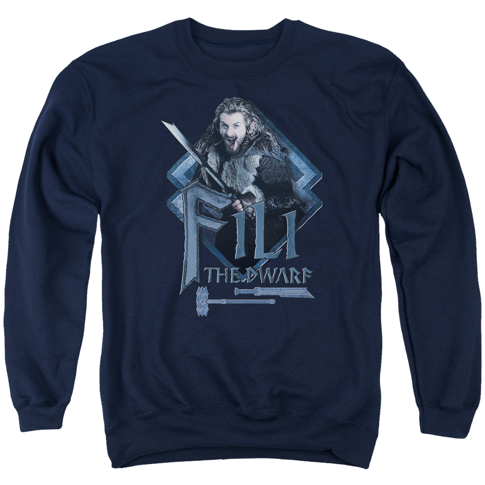 Hobbit Movie Trilogy, The Fili - Men's Crewneck Sweatshirt Men's Crewneck Sweatshirt The Hobbit