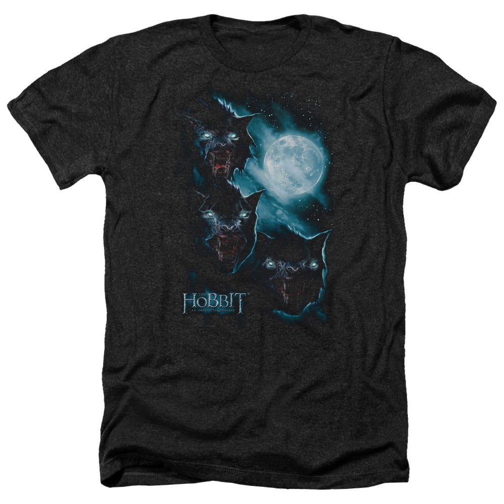 Hobbit Movie Trilogy, The Three Warg Moon - Men's Heather T-Shirt Men's Heather T-Shirt The Hobbit