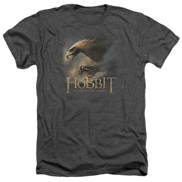 Charcoal men's heather t-shirt with The Hobbit Great Eagle graphic