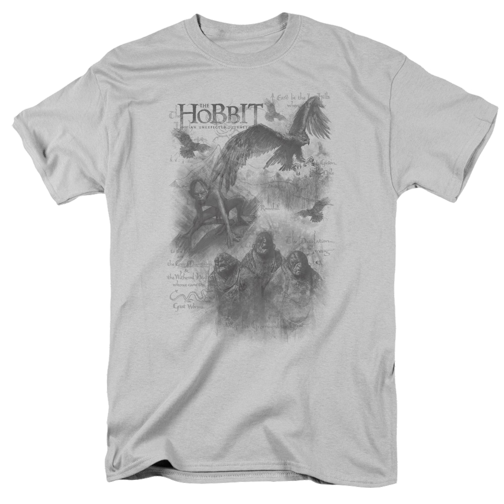 Hobbit Movie Trilogy, The Sketches - Men's Regular Fit T-Shirt Men's Regular Fit T-Shirt The Hobbit