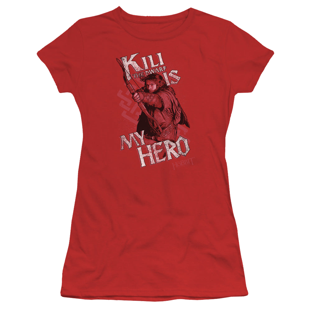 Hobbit Movie Trilogy, The Kili Is My Hero - Juniors T-Shirt Juniors T-Shirt The Hobbit