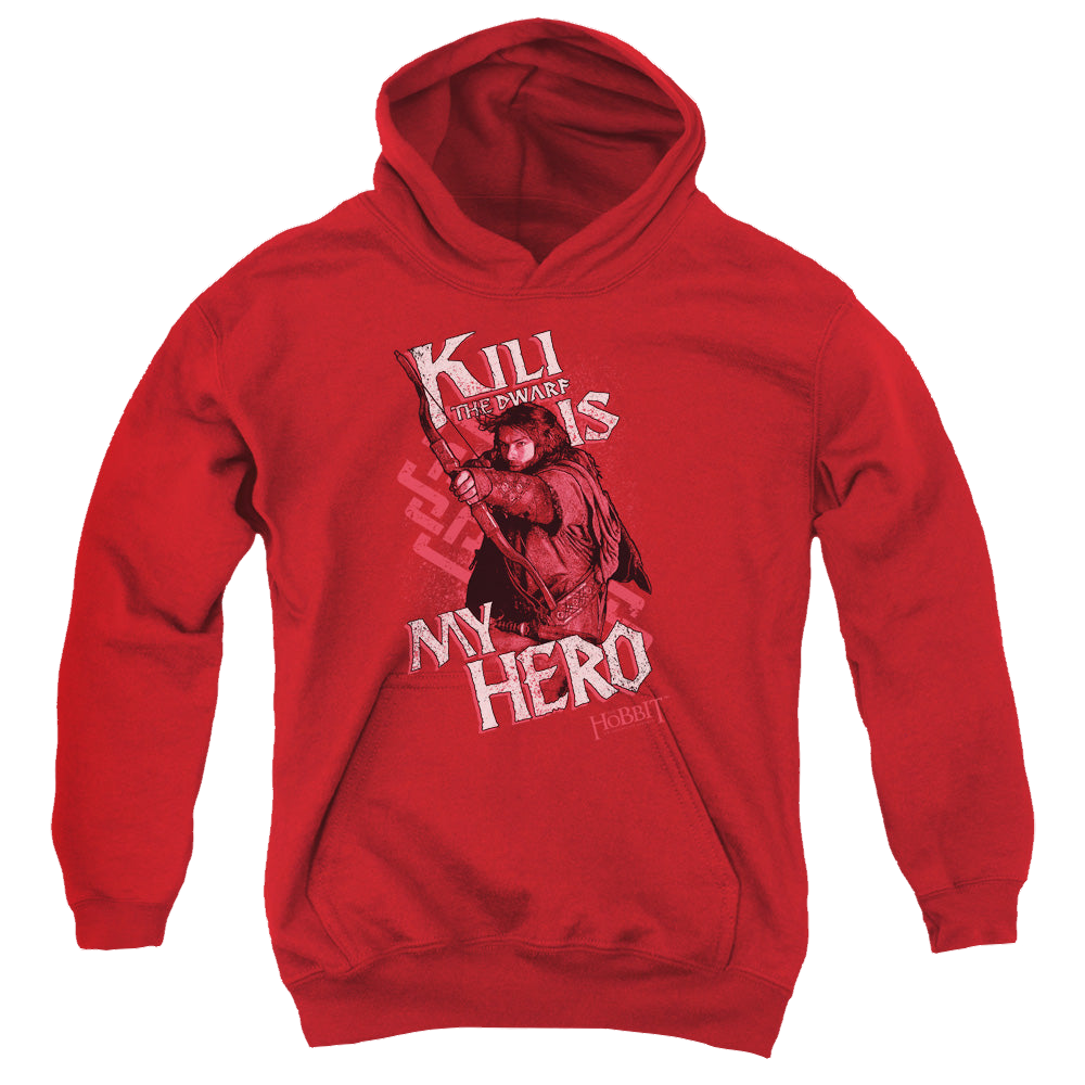 Hobbit Movie Trilogy, The Kili Is My Hero - Youth Hoodie Youth Hoodie (Ages 8-12) The Hobbit