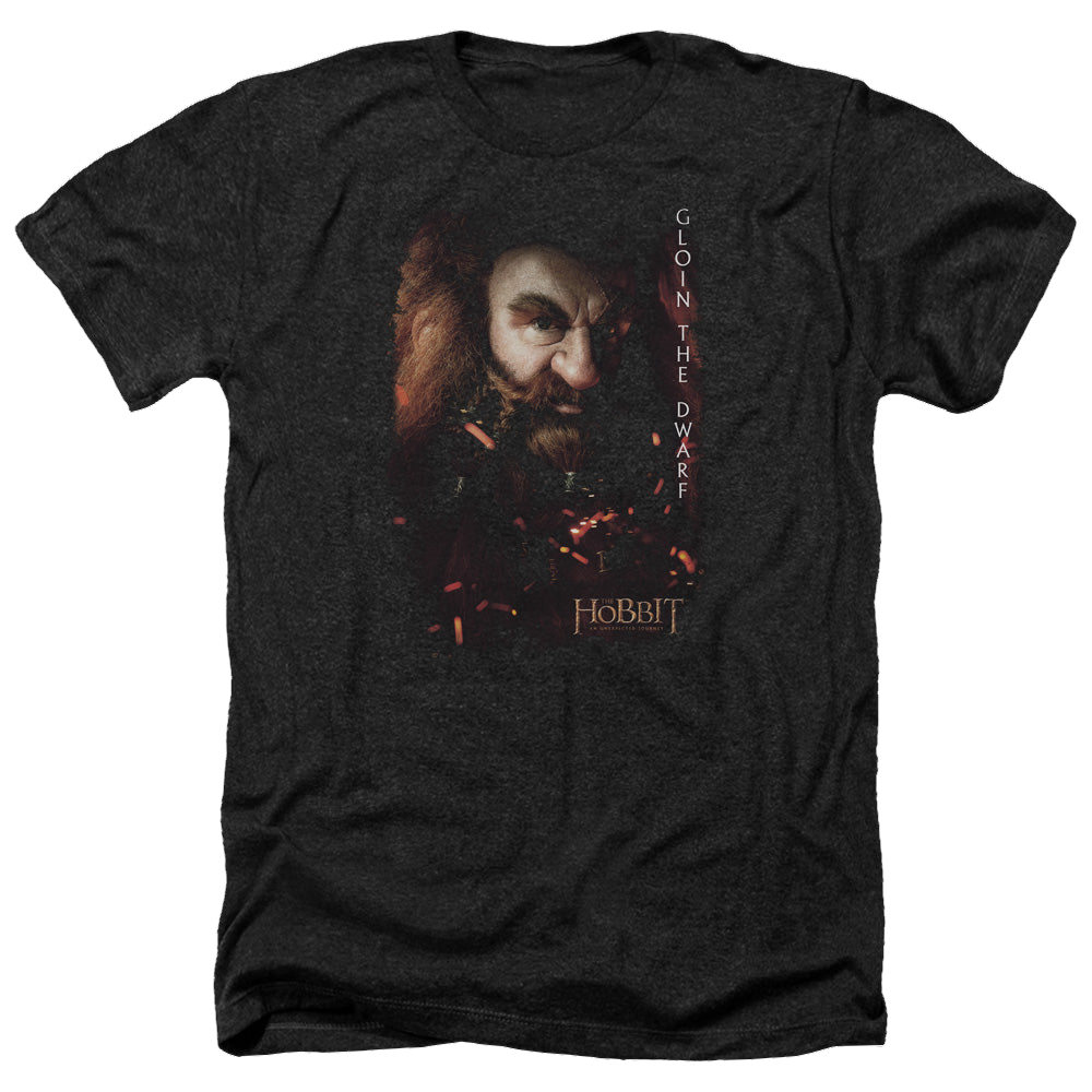 Hobbit Movie Trilogy, The Gloin Poster - Men's Heather T-Shirt Men's Heather T-Shirt The Hobbit