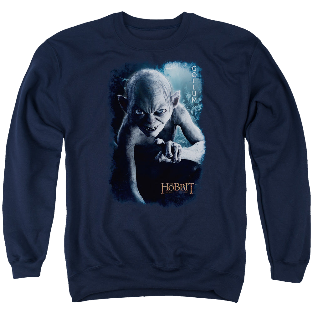 Hobbit Movie Trilogy, The Gollum Poster - Men's Crewneck Sweatshirt Men's Crewneck Sweatshirt The Hobbit