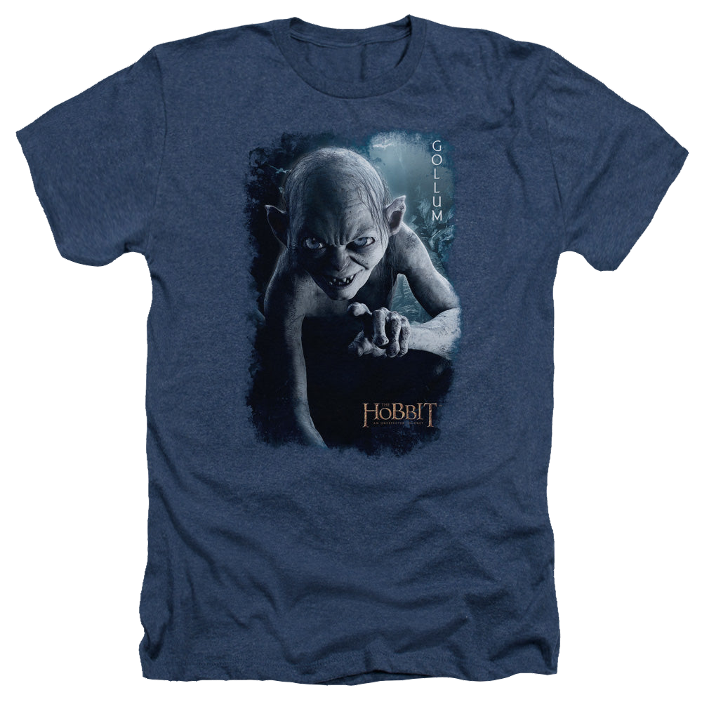 Hobbit Movie Trilogy, The Gollum Poster - Men's Heather T-Shirt Men's Heather T-Shirt The Hobbit