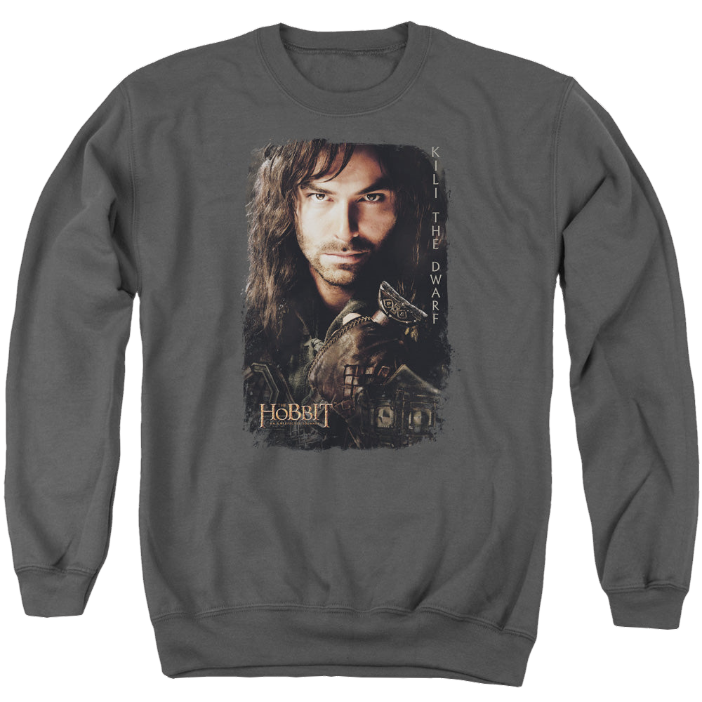 Hobbit Movie Trilogy, The Kili Poster - Men's Crewneck Sweatshirt Men's Crewneck Sweatshirt The Hobbit