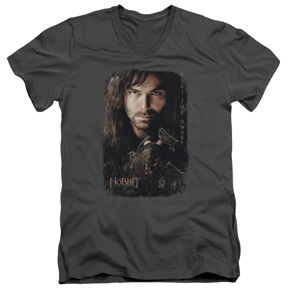 Hobbit Movie Trilogy, The Kili Poster - Men's V-Neck T-Shirt Men's V-Neck T-Shirt The Hobbit
