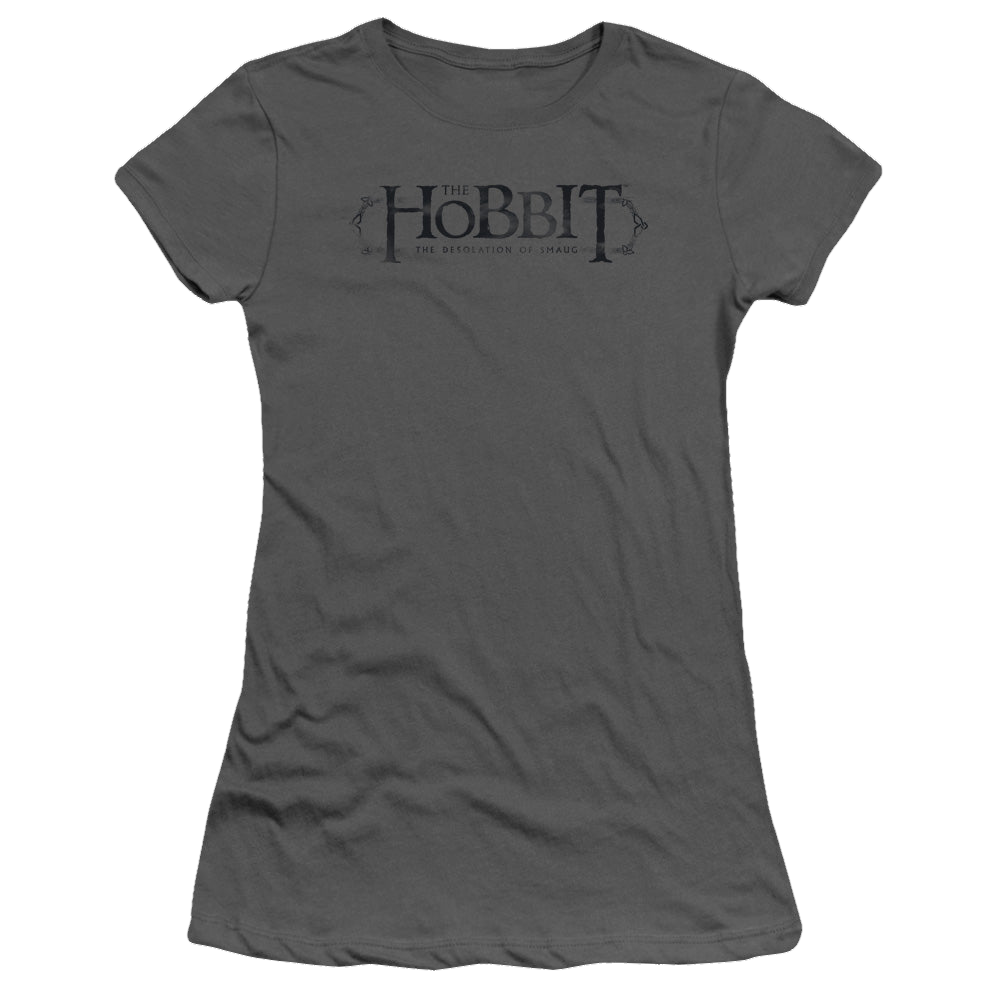 Hobbit Movie Trilogy, The Ornate Logo - Juniors T-Shirt Juniors T-Shirt The Hobbit