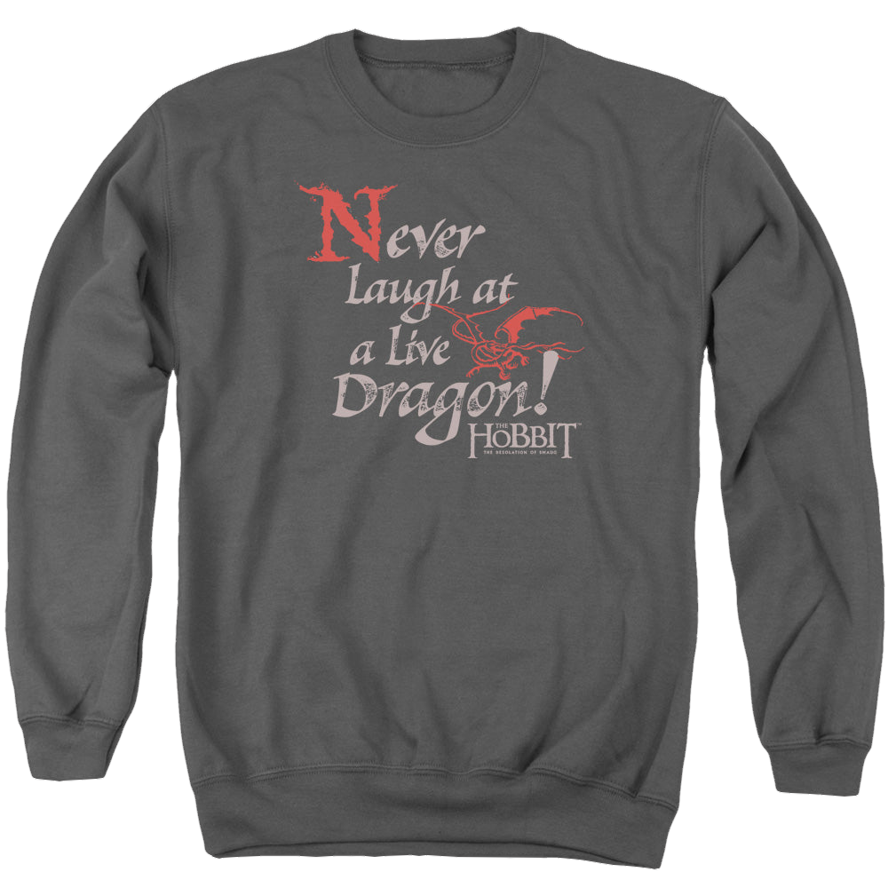 Hobbit Movie Trilogy, The Never Laugh - Men's Crewneck Sweatshirt Men's Crewneck Sweatshirt The Hobbit