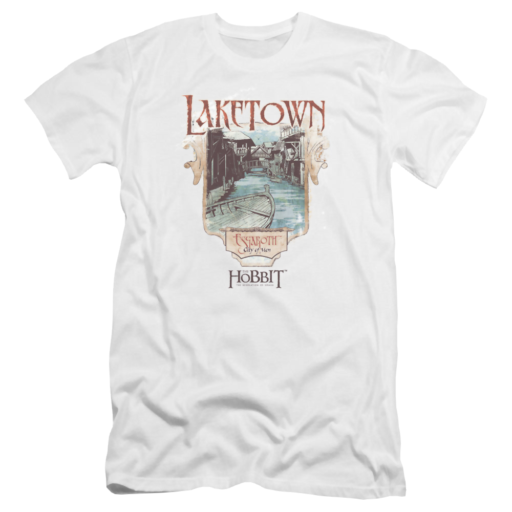 Hobbit Movie Trilogy, The Laketown - Men's Premium Slim Fit T-Shirt Men's Premium Slim Fit T-Shirt The Hobbit