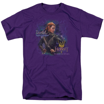 Purple men's regular fit t-shirt with The Hobbit Daughter graphic