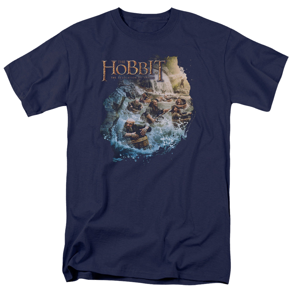 Hobbit Movie Trilogy, The Barreling Down - Men's Regular Fit T-Shirt Men's Regular Fit T-Shirt The Hobbit