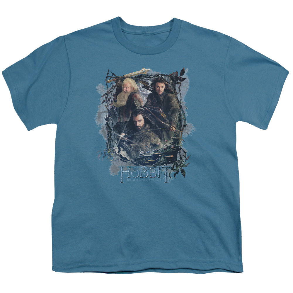 Hobbit Movie Trilogy, The Three Dwarves - Youth T-Shirt Youth T-Shirt (Ages 8-12) The Hobbit