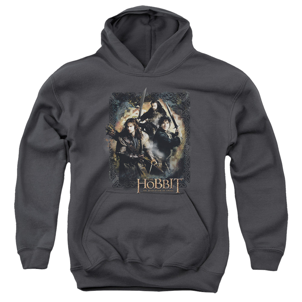 Hobbit Movie Trilogy, The Weapons Drawn - Youth Hoodie Youth Hoodie (Ages 8-12) The Hobbit