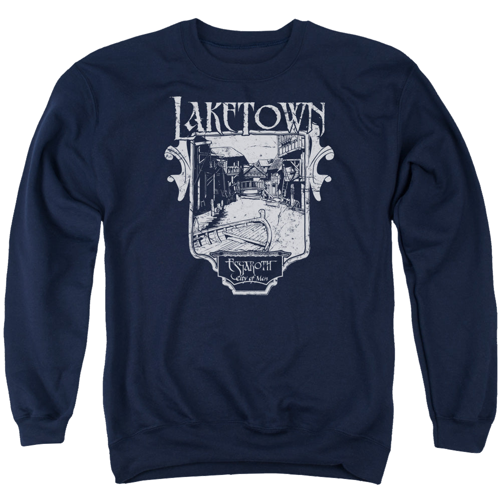 Hobbit Movie Trilogy, The Laketown Simple - Men's Crewneck Sweatshirt Men's Crewneck Sweatshirt The Hobbit
