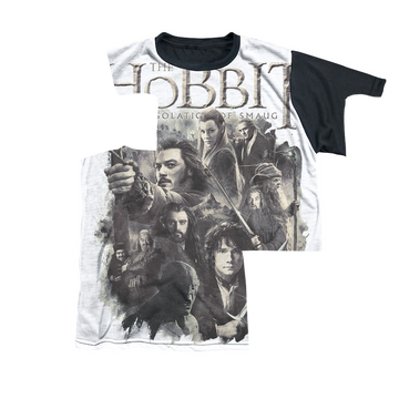 The Hobbit Hollen Amarth youth black back t-shirt for ages 8 to 12