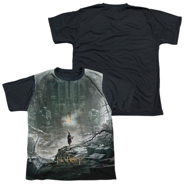 The Hobbit Big Poster youth black back t-shirt for ages 8 to 12