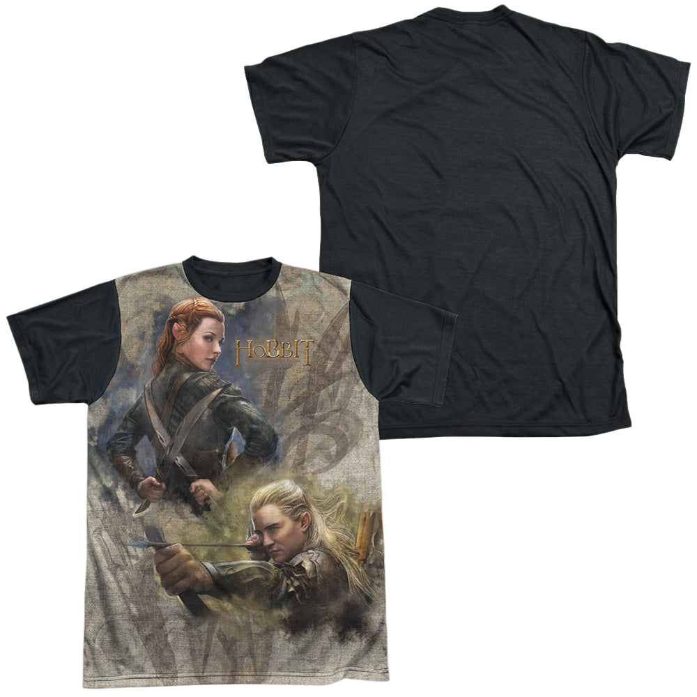 Hobbit Movie Trilogy, The Elves - Men's Black Back T-Shirt Men's Black Back T-Shirt The Hobbit