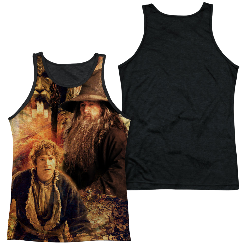 Hobbit Movie Trilogy, The Bilbo And Gandalf - Men's Black Back Tank Top Men's Black Back Tank The Hobbit