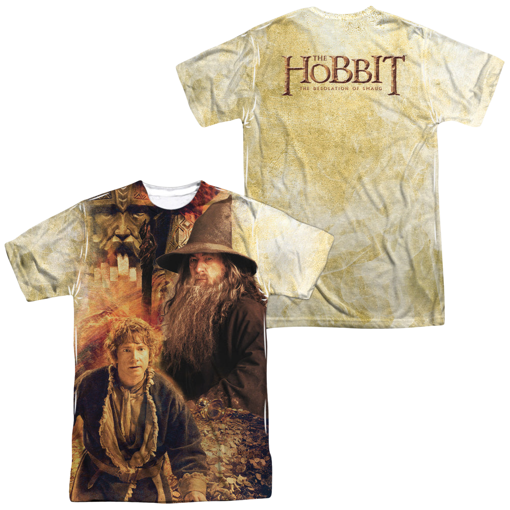 Hobbit Movie Trilogy, The Bilbo And Gandalf F/B - Men's All-Over Print Shirt Men's All-Over Print T-Shirt The Hobbit