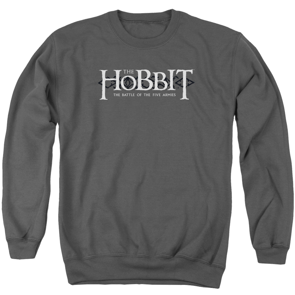Hobbit Movie Trilogy, The Ornate Logo - Men's Crewneck Sweatshirt Men's Crewneck Sweatshirt The Hobbit