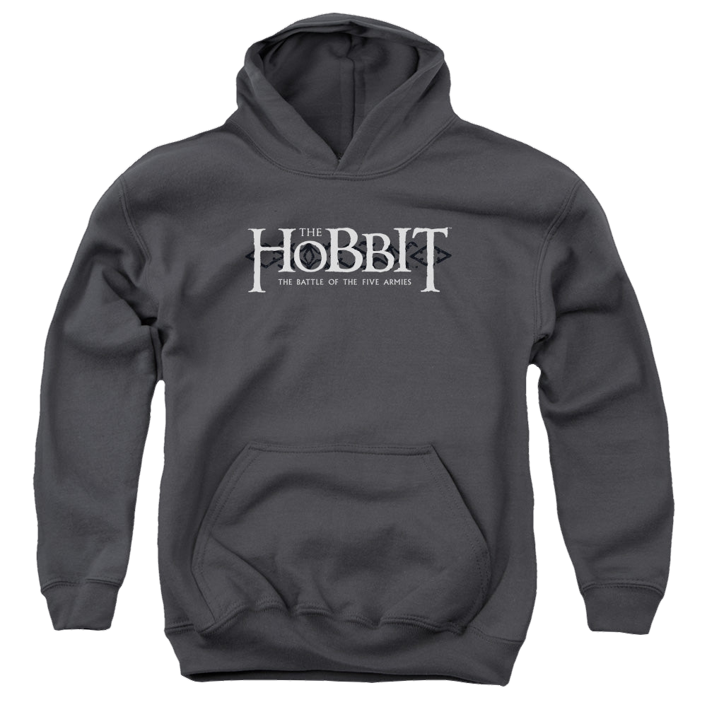 Hobbit Movie Trilogy, The Ornate Logo - Youth Hoodie Youth Hoodie (Ages 8-12) The Hobbit