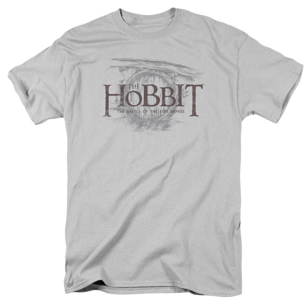Hobbit Movie Trilogy, The Door Logo - Men's Regular Fit T-Shirt Men's Regular Fit T-Shirt The Hobbit