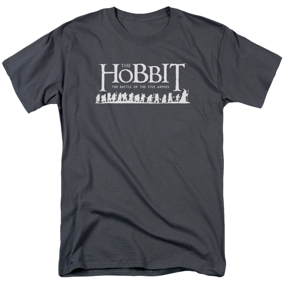 Hobbit Movie Trilogy, The Walking Logo - Men's Regular Fit T-Shirt Men's Regular Fit T-Shirt The Hobbit