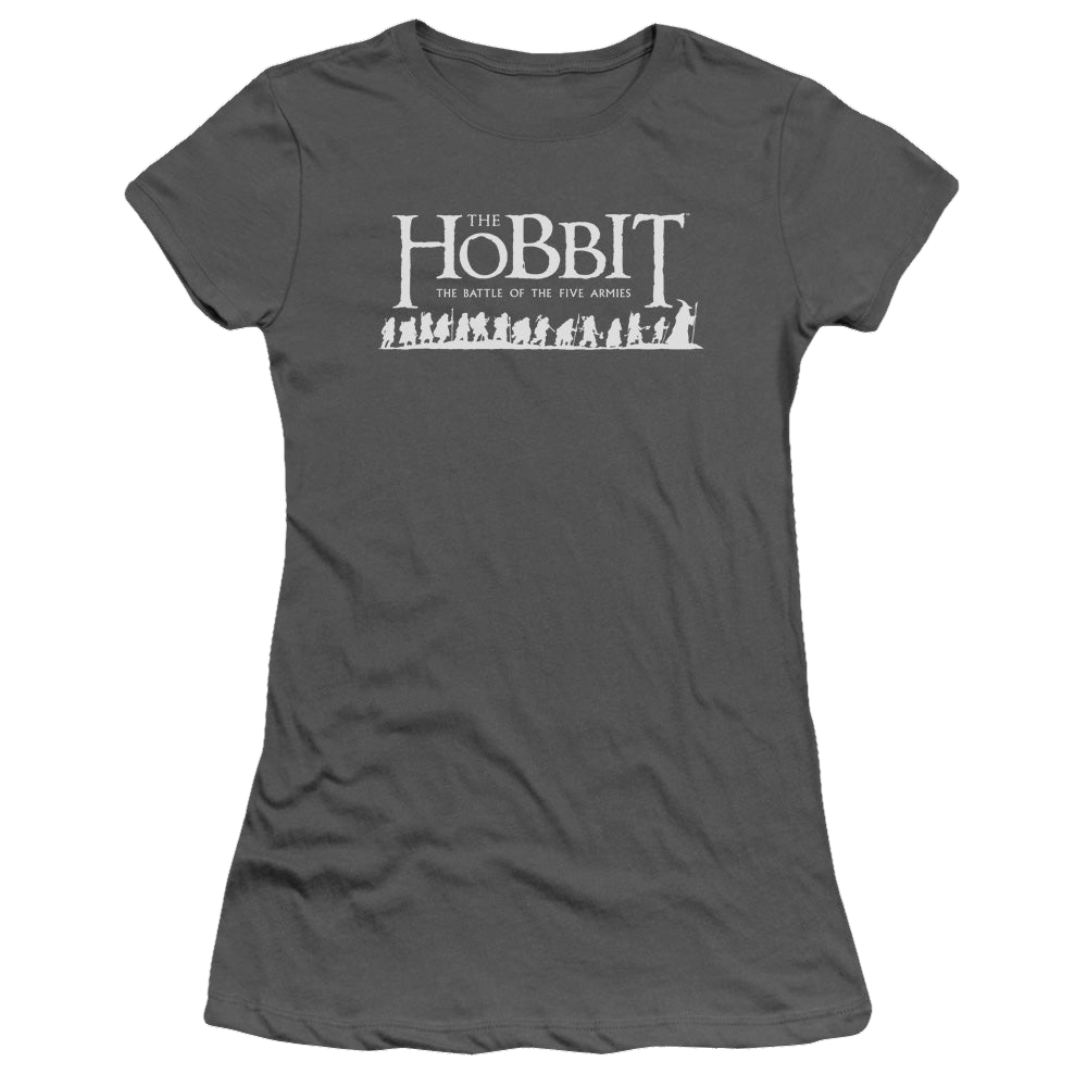 Hobbit Movie Trilogy, The Walking Logo - Juniors T-Shirt Juniors T-Shirt The Hobbit