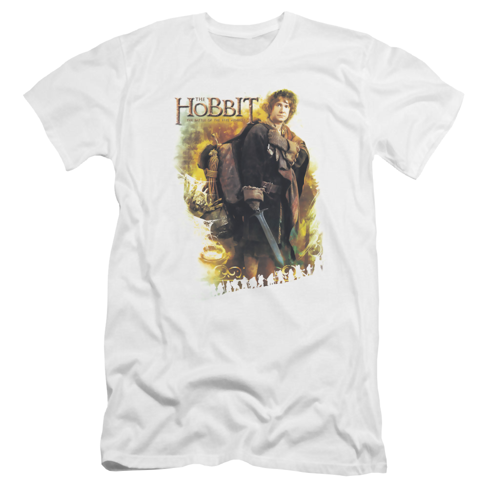 Hobbit Movie Trilogy, The Bilbo - Men's Premium Slim Fit T-Shirt Men's Premium Slim Fit T-Shirt The Hobbit