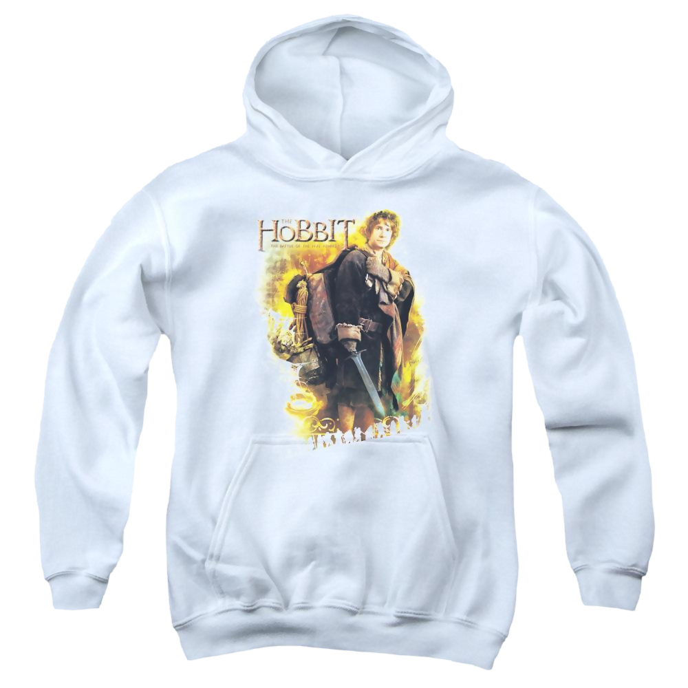 Hobbit Movie Trilogy, The Bilbo - Youth Hoodie Youth Hoodie (Ages 8-12) The Hobbit