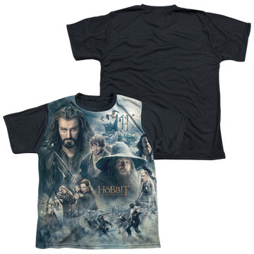 The Hobbit Epic Poster youth black back t-shirt for ages 8 to 12