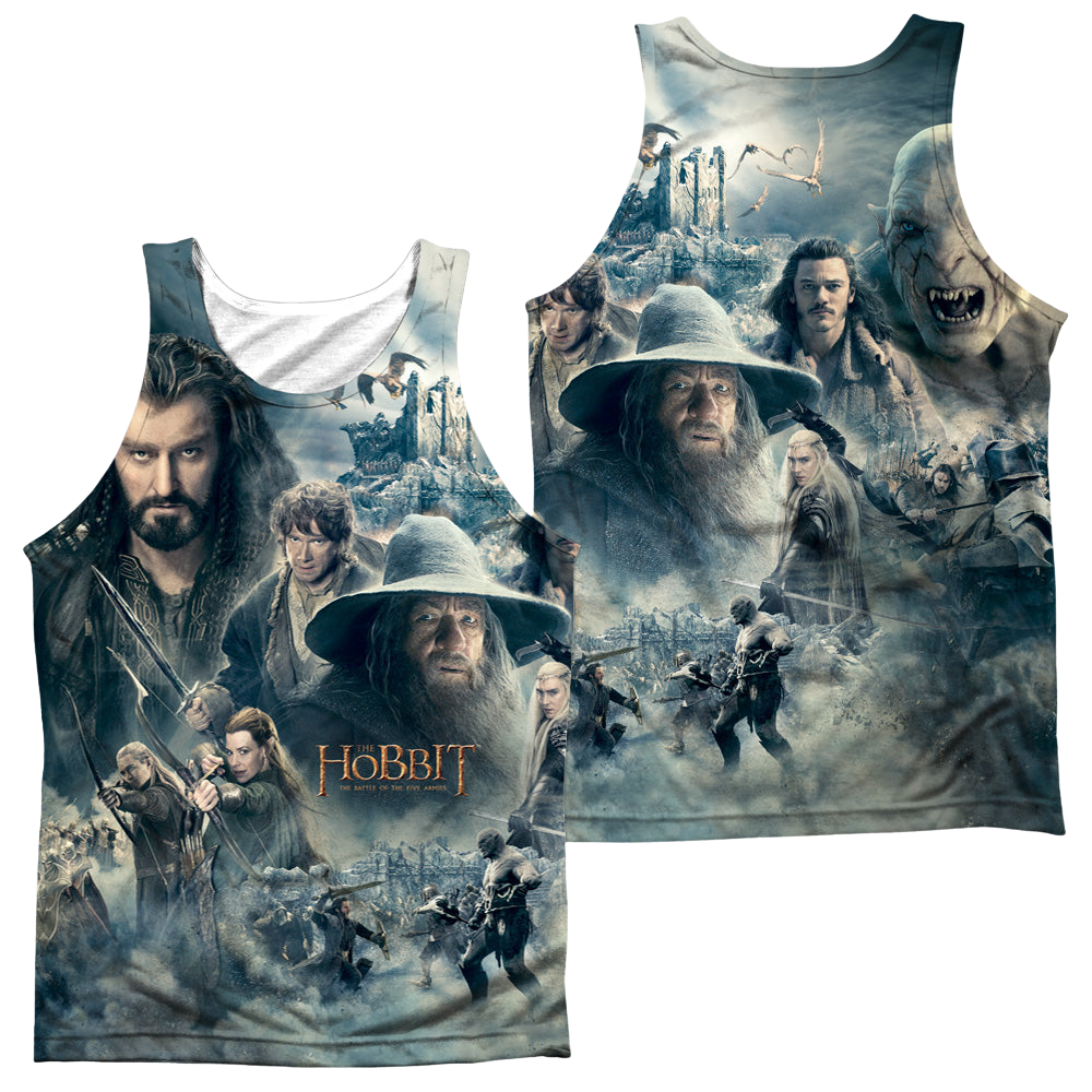 Hobbit Movie Trilogy, The Epic Poster F/B - Men's All Over Print Tank Men's All Over Print Tank The Hobbit