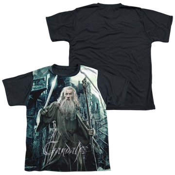 The Hobbit Wizard youth black back t-shirt for ages 8 to 12