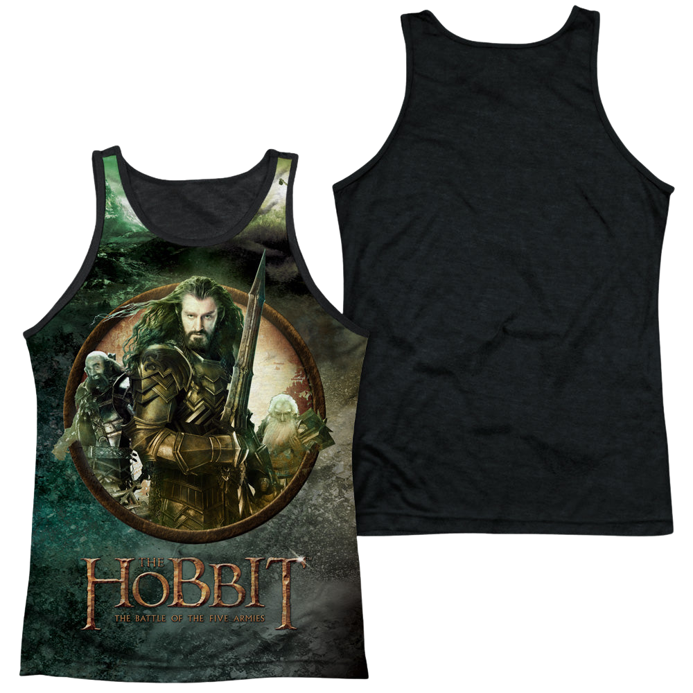 Hobbit Movie Trilogy, The Dwarves Vs Azog - Men's Black Back Tank Top Men's Black Back Tank The Hobbit