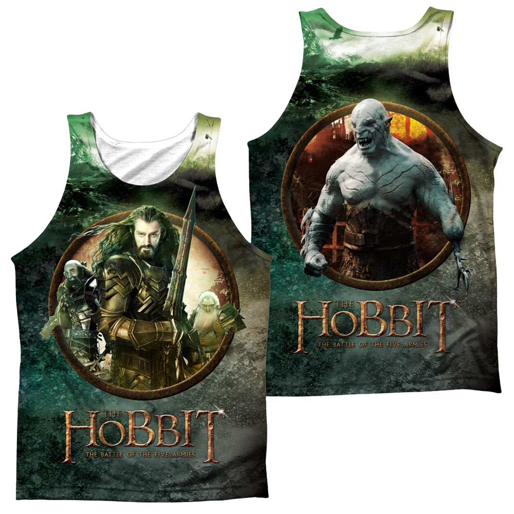 Hobbit Movie Trilogy, Dwarves Vs Azog F/B - Men's All Over Print Tank Men's All Over Print Tank The Hobbit