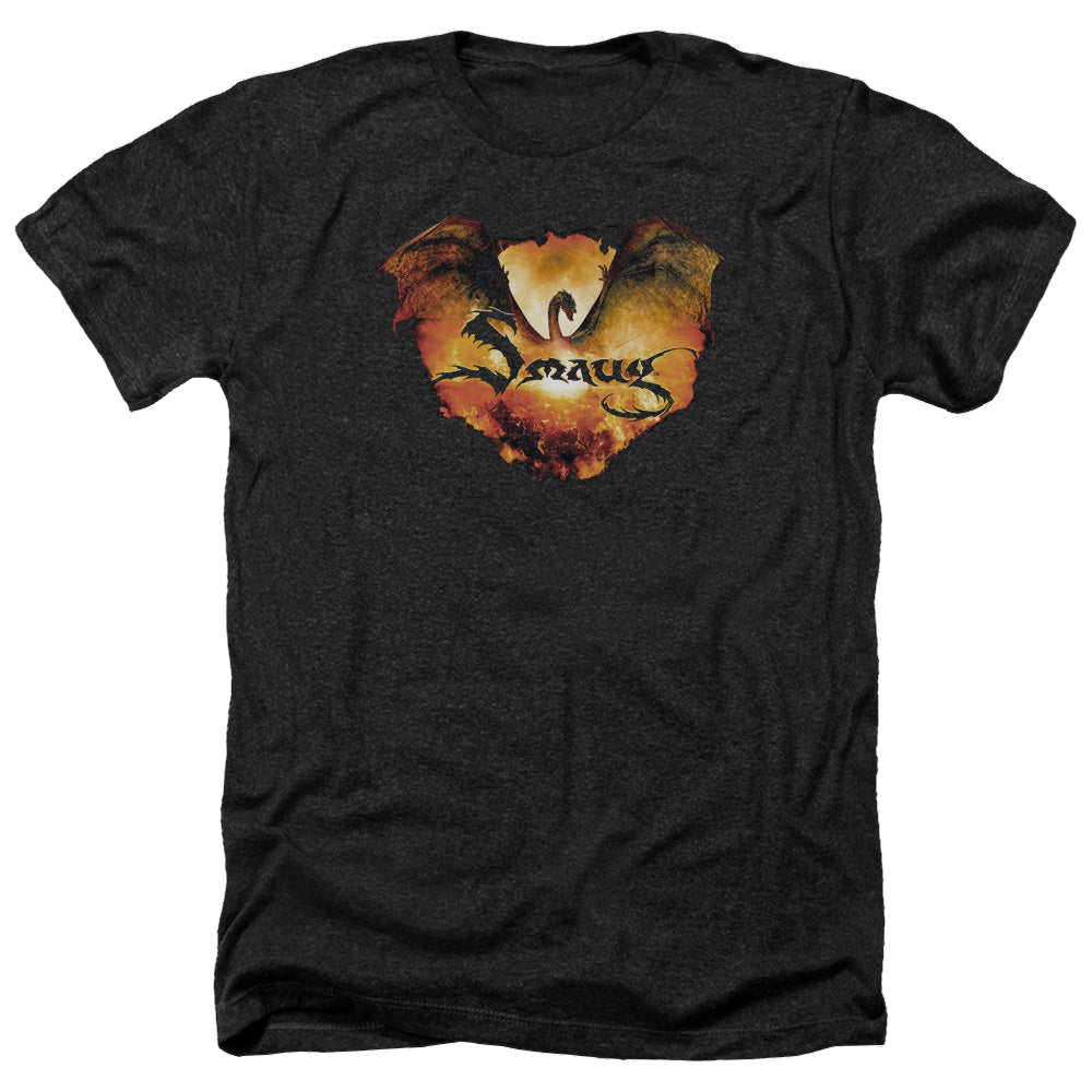Hobbit Movie Trilogy, The Reign In Flame - Men's Heather T-Shirt Men's Heather T-Shirt The Hobbit