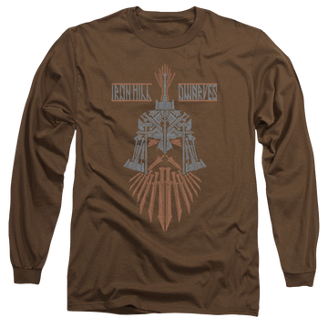 Coffee men's long sleeve t-shirt with The Hobbit Ironhill Dwarves graphic