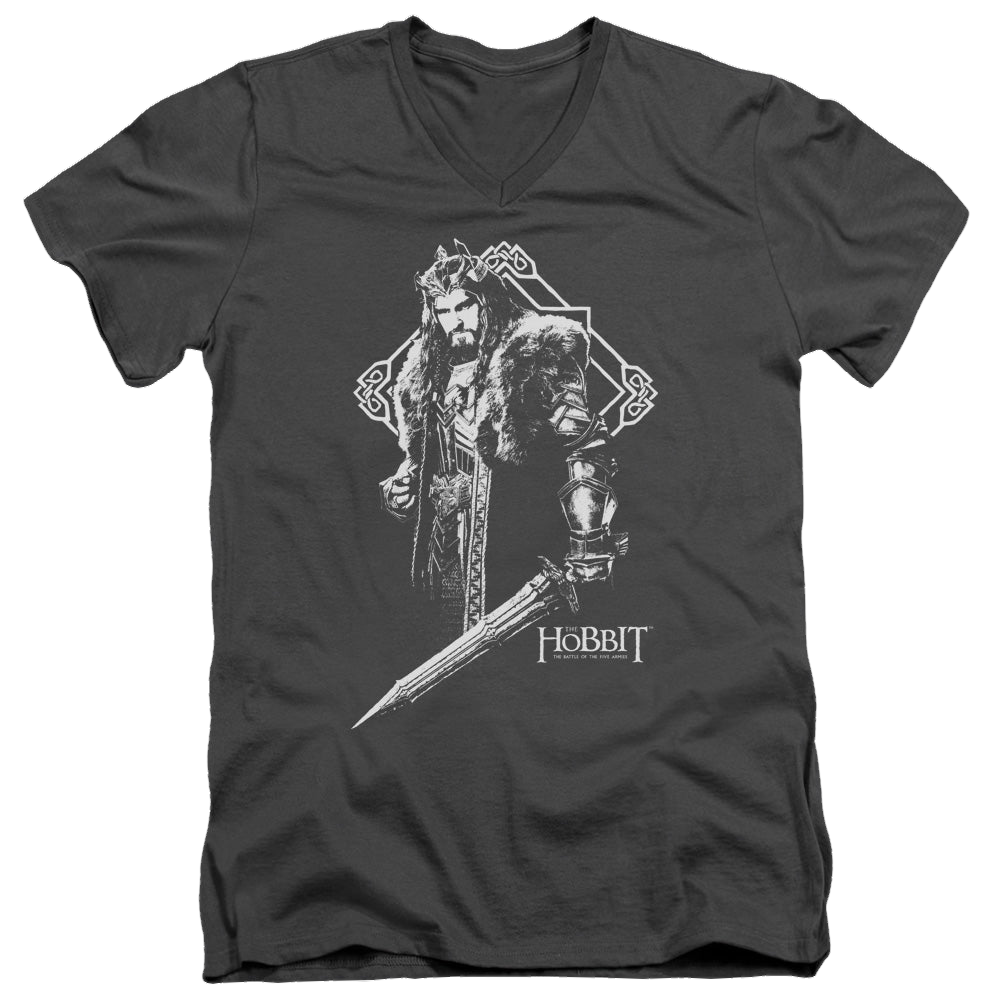 Hobbit Movie Trilogy, The King Thorin - Men's V-Neck T-Shirt Men's V-Neck T-Shirt The Hobbit