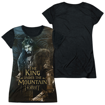 The Hobbit King juniors black back t-shirt