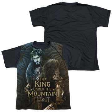 The Hobbit King youth black back t-shirt for ages 8 to 12