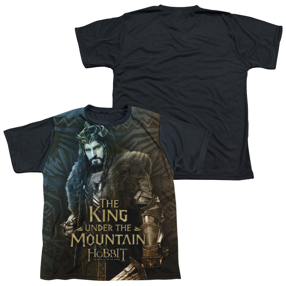 Hobbit Movie Trilogy, The King - Youth Black Back T-Shirt Youth Black Back T-Shirt (Ages 8-12) The Hobbit