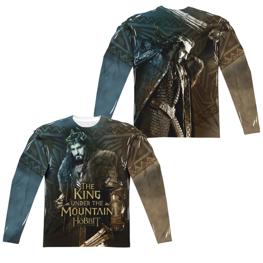 Hobbit Movie Trilogy, The King (Front/Back Print) - Men's All-Over Print Long Sleeve Men's All-Over Print Long Sleeve The Hobbit