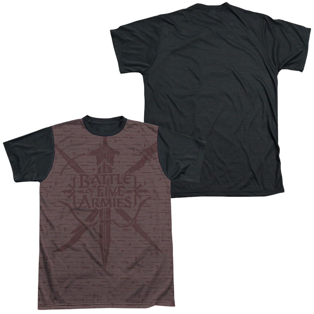 Hobbit Movie Trilogy, The Weapons - Men's Black Back T-Shirt Men's Black Back T-Shirt The Hobbit