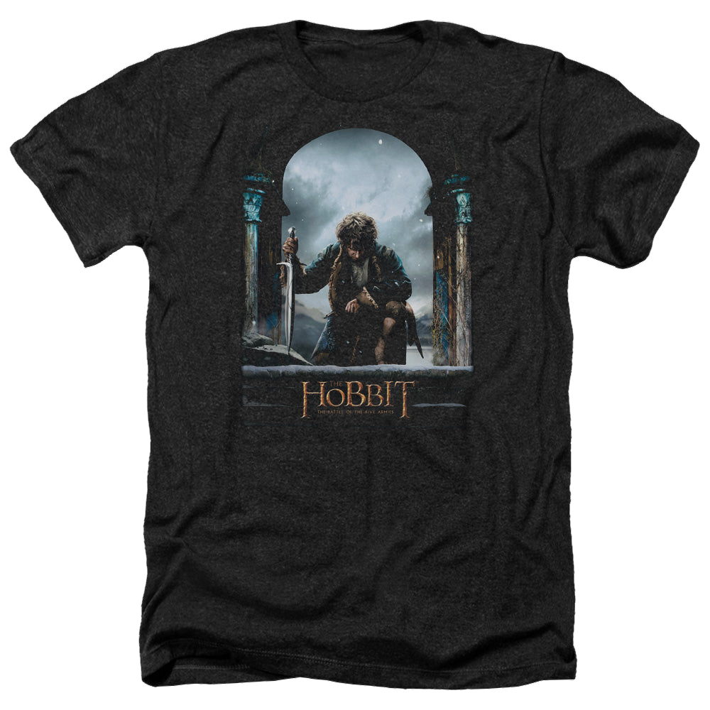 Hobbit Movie Trilogy, The Bilbo Poster - Men's Heather T-Shirt Men's Heather T-Shirt The Hobbit