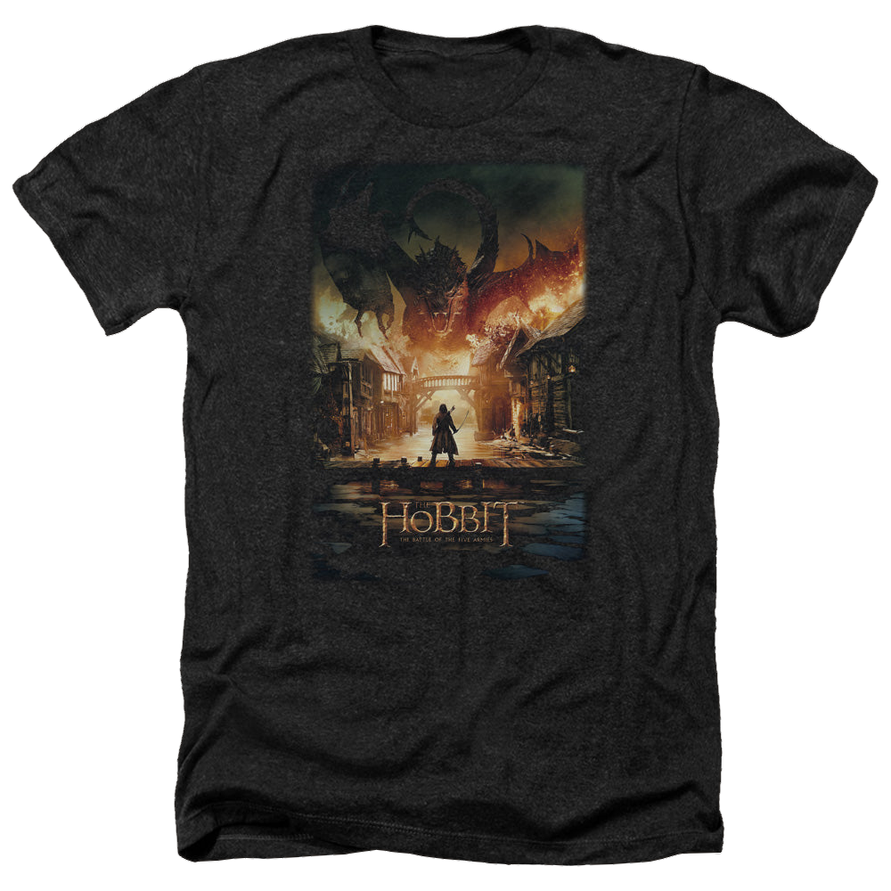 Hobbit Movie Trilogy, The Smaug Poster - Men's Heather T-Shirt Men's Heather T-Shirt The Hobbit