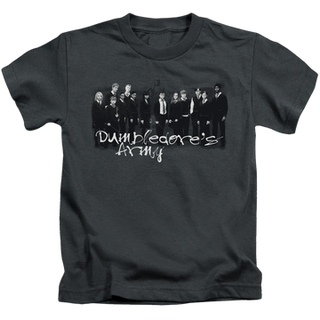 Charcoal kid's t-shirt for ages 4 to 7 with Harry Potter Da Squad graphic