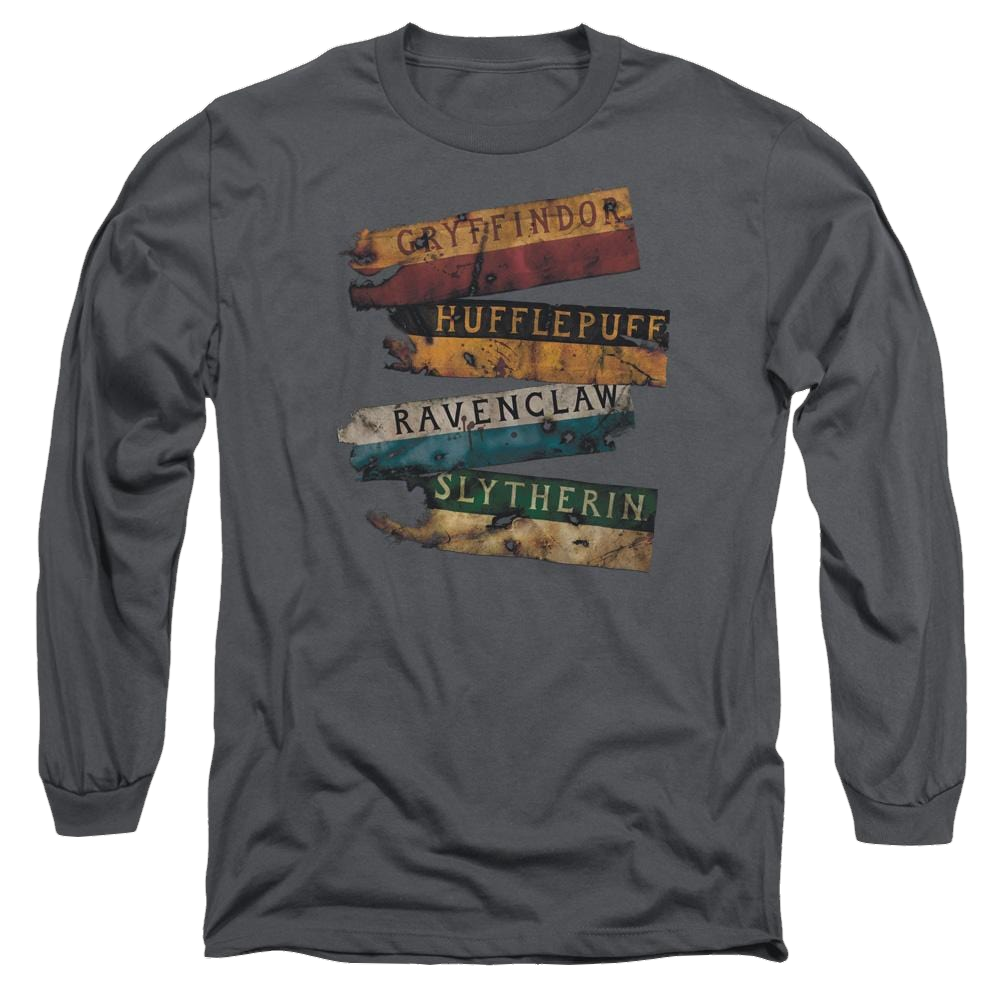 Harry Potter Burnt Banners Men's Long Sleeve T-Shirt Men's Long Sleeve T-Shirt Harry Potter