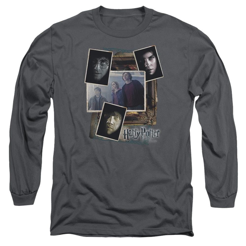 Harry Potter Trio Collage Men's Long Sleeve T-Shirt Men's Long Sleeve T-Shirt Harry Potter